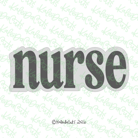Skinny Nurse Plaque Cookie Cutter