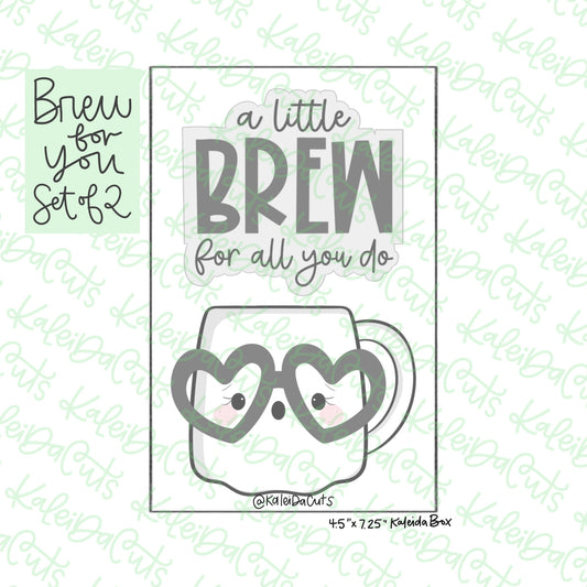 Brew For You Cookie Cutter Set of 2