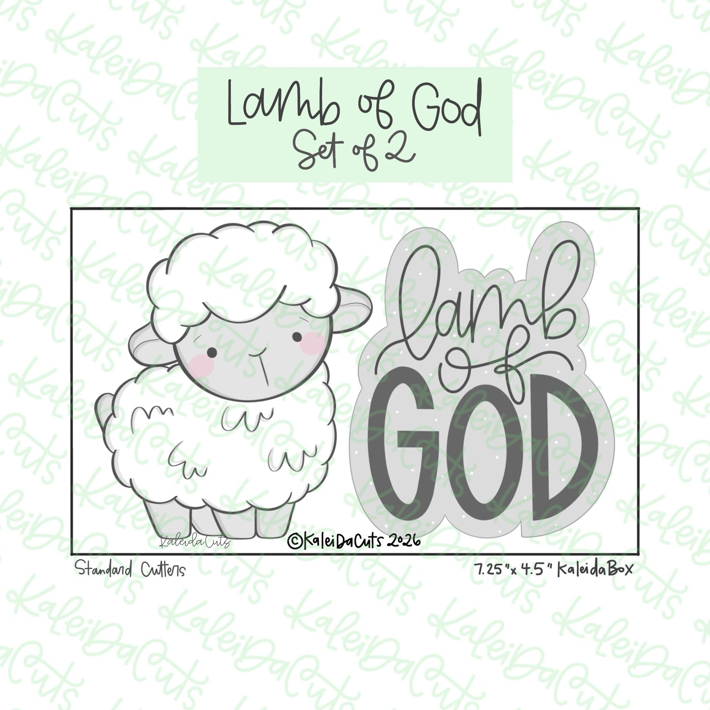 Lamb of God Cookie Cutters Set of 2