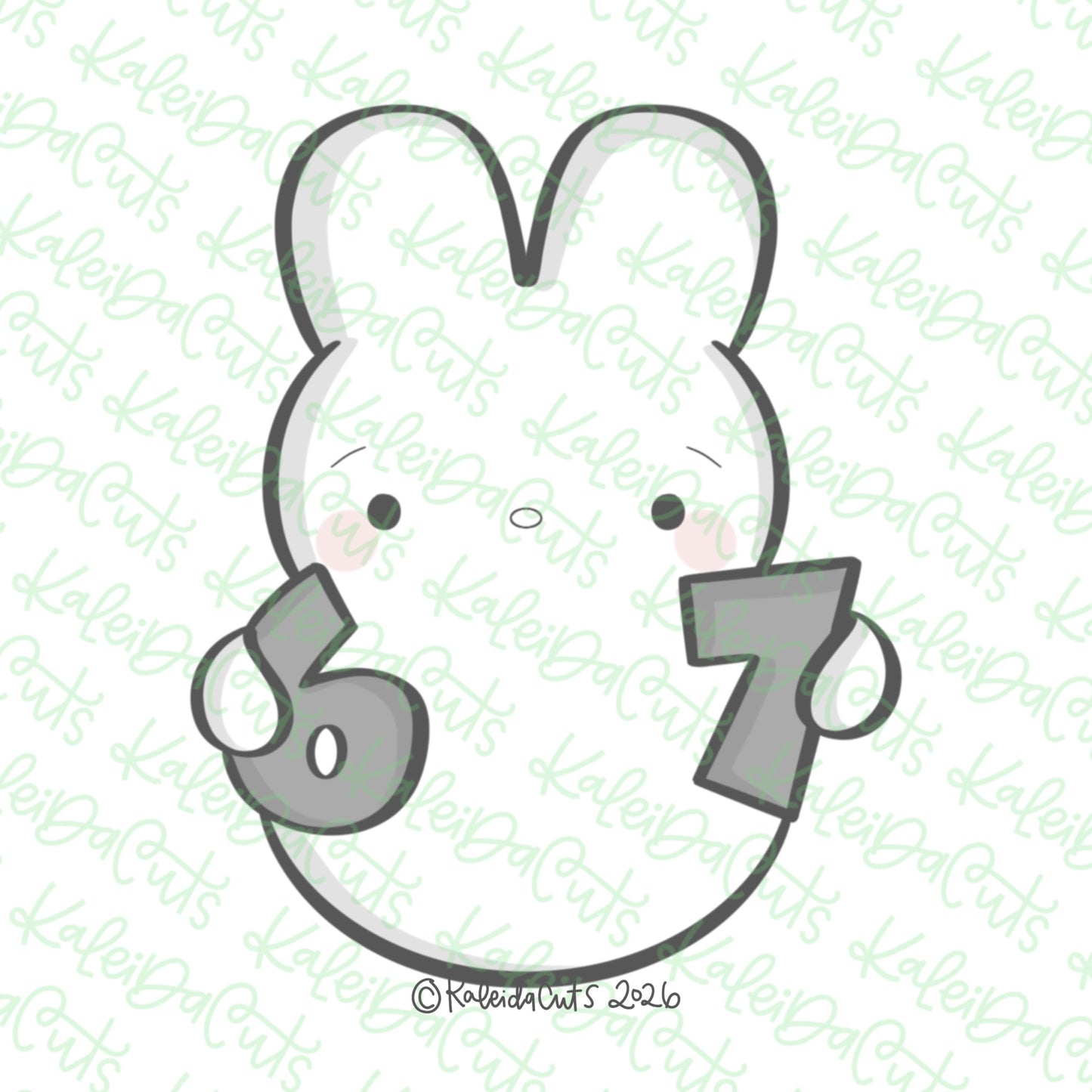 Six Seven Marshmallow Bunny Cookie Cutter