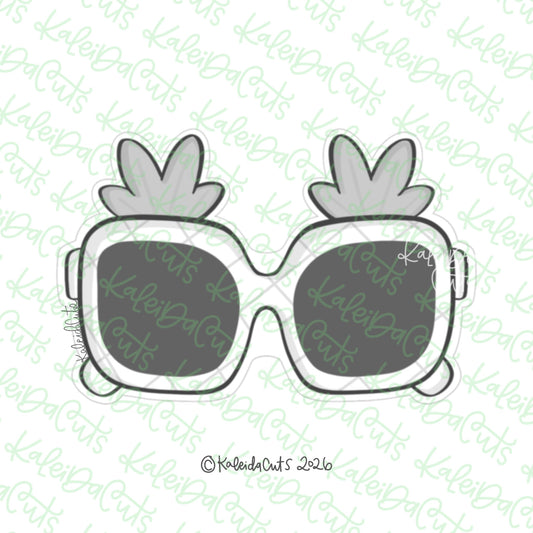 Chunky Pineapple Sunglasses Cookie Cutter