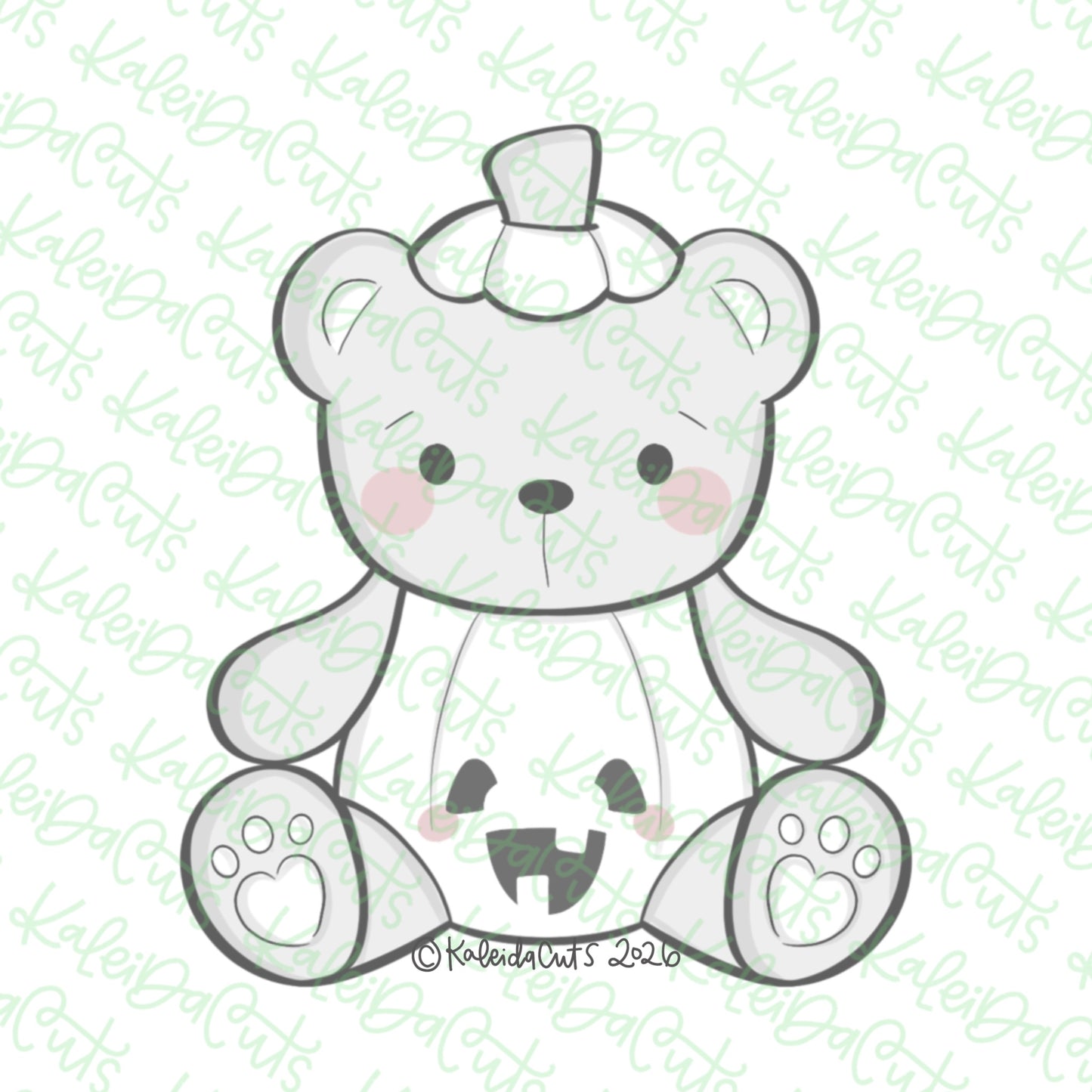Teddy Bear Pumpkin Cookie Cutter