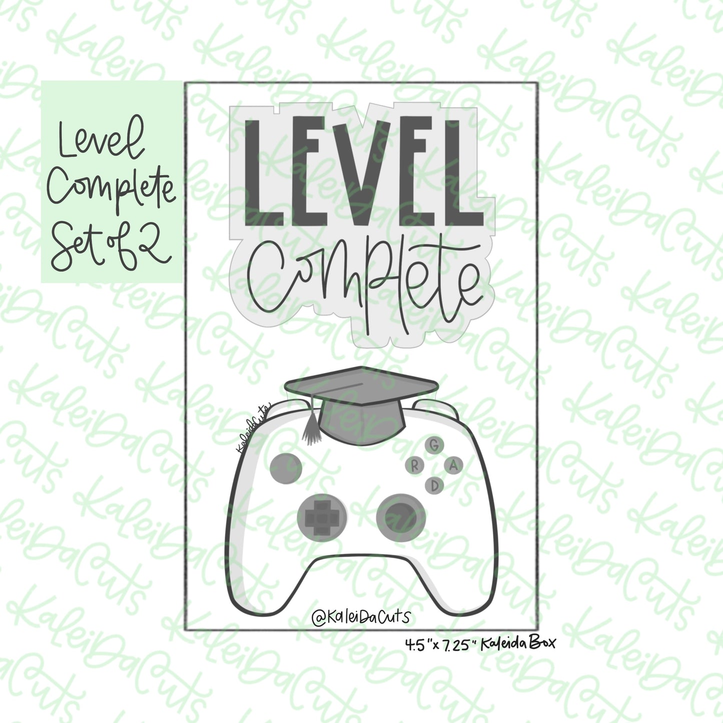 Level Complete Cookie Cutters Set of 2