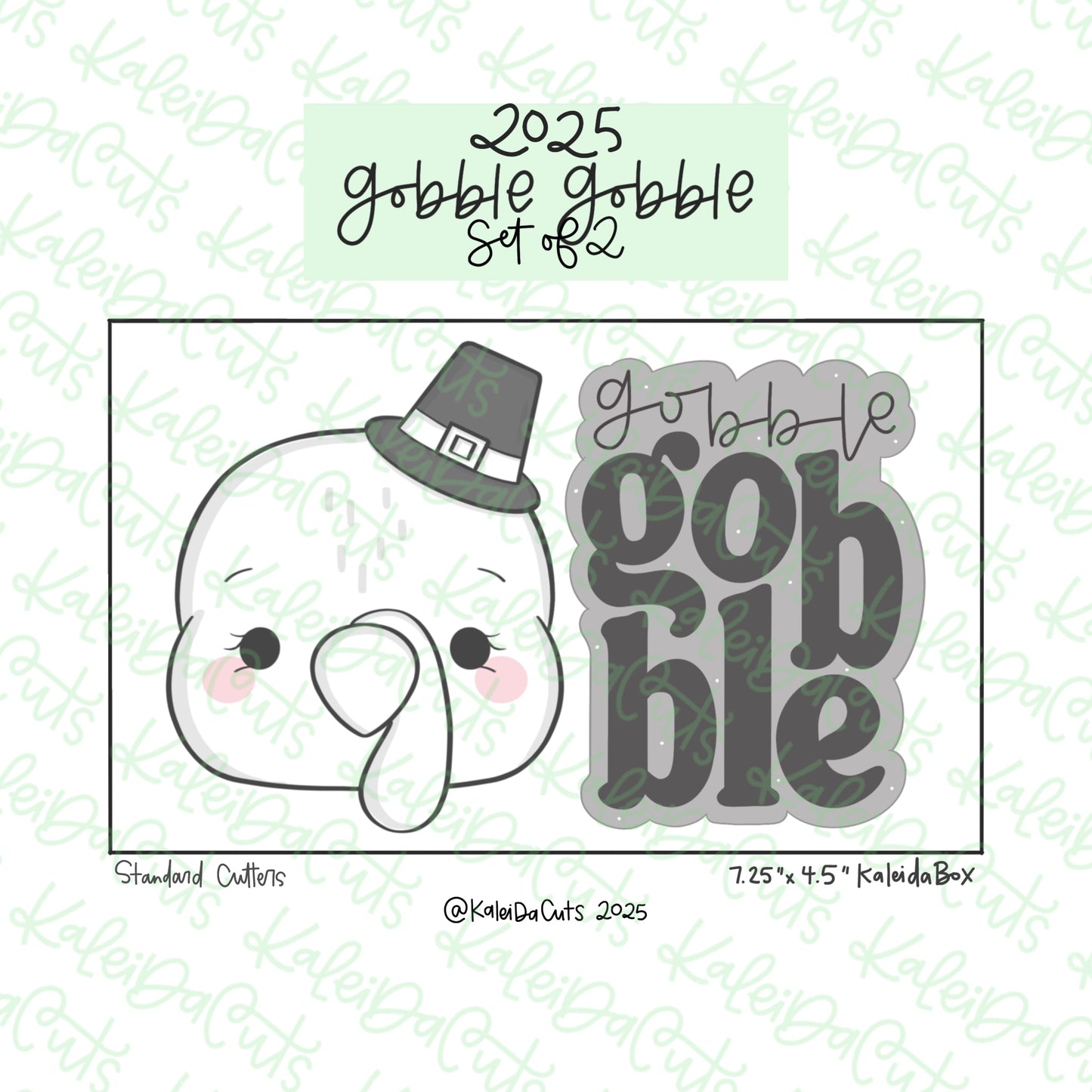 2025 Gobble Gobble Cookie Cutter Set of 2