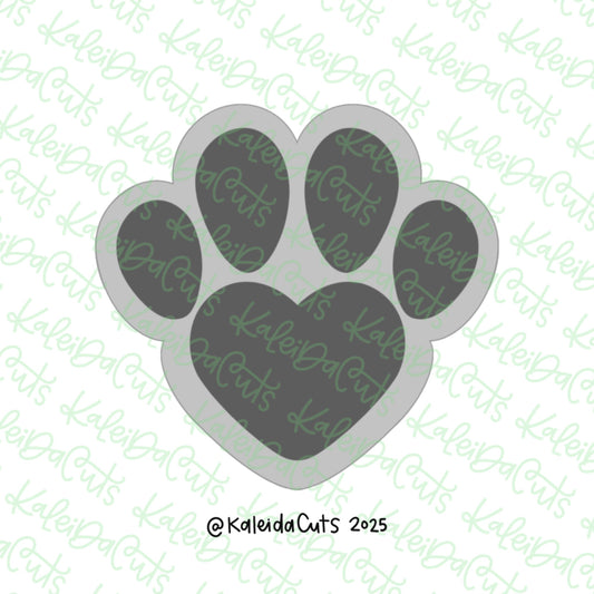 Heart Shaped Paw Cookie Cutter