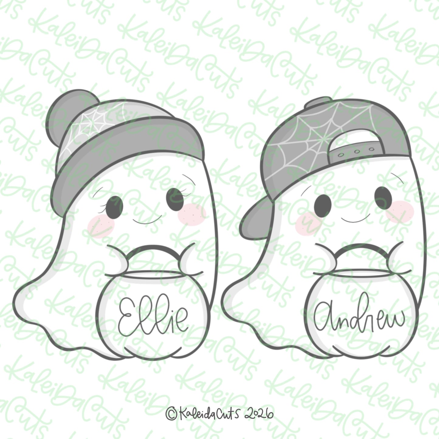 Ghost Kids Flying Cookie Cutter Set of 2