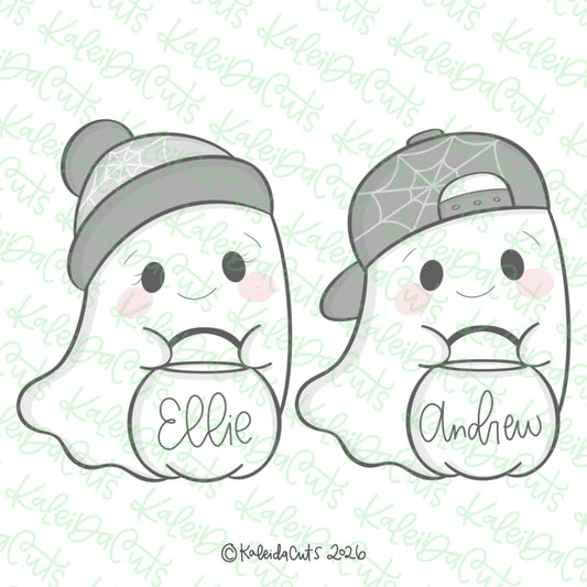 Ghost Kids Flying Cookie Cutter Set of 2