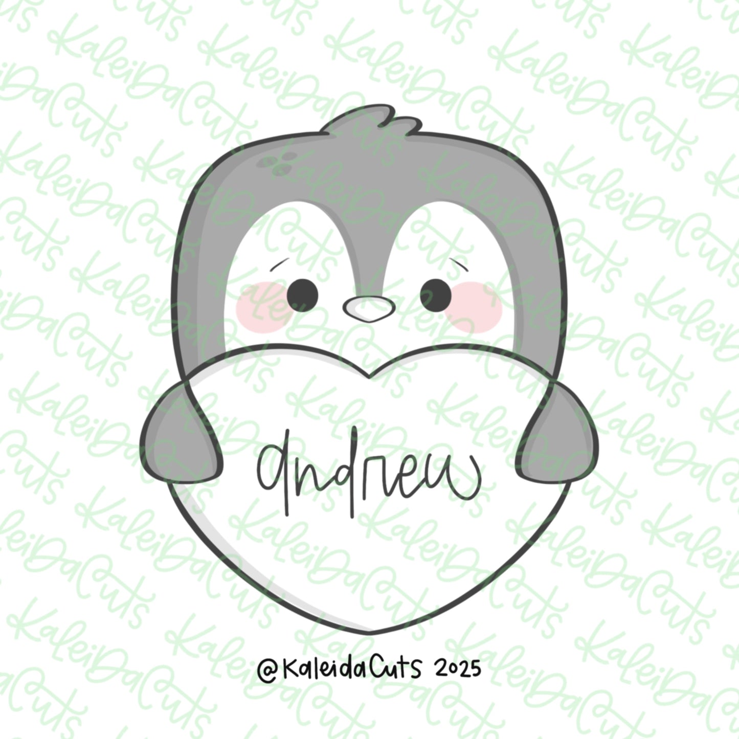 Penguin Valentine Cookie Cutter