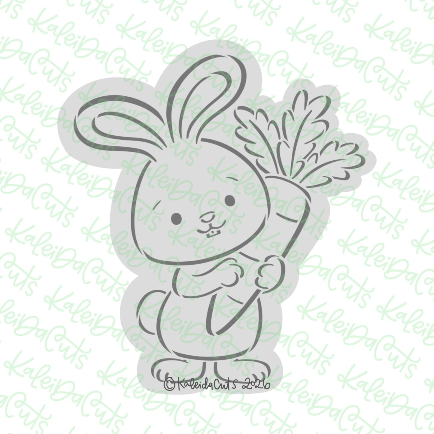 PYO Easter Bunny Carrot Cookie Cutter