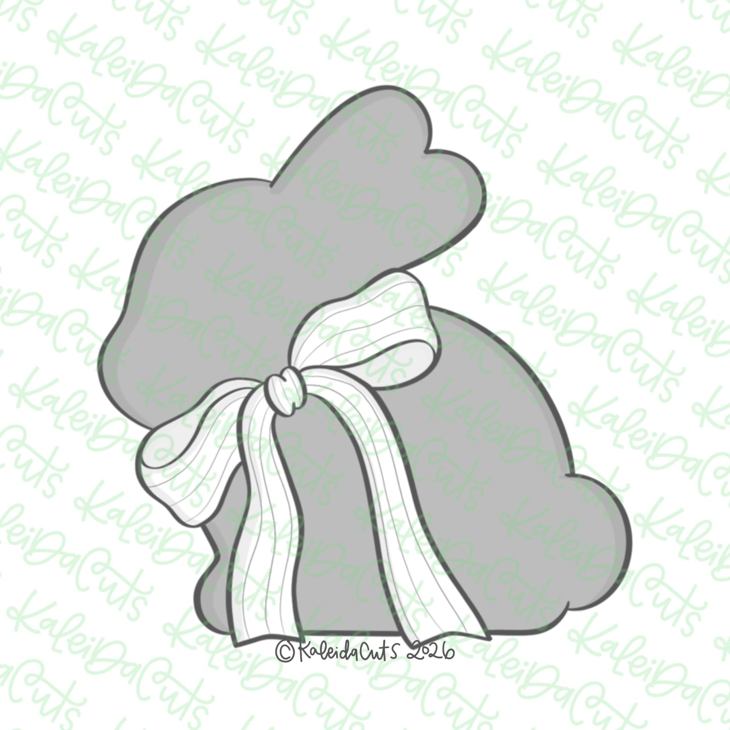 Chocolate Coquette Bunny Cookie Cutter