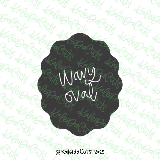 Wavy Oval Cookie Cutter