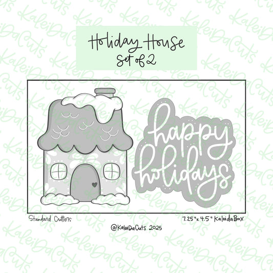 Holiday House Cookie Cutter Set of 2
