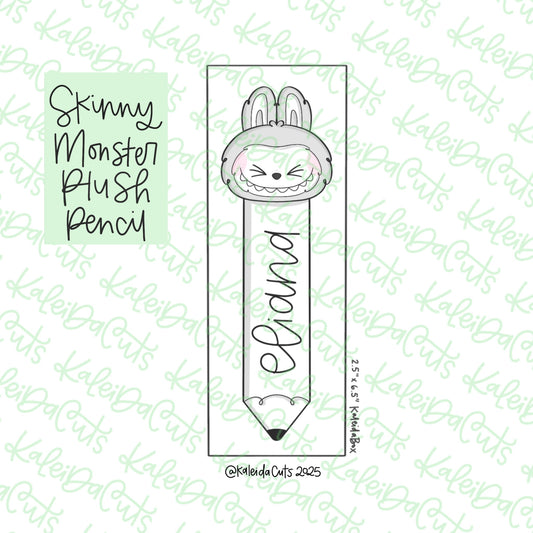 Skinny Monster Plush Pencil Cookie Cutter