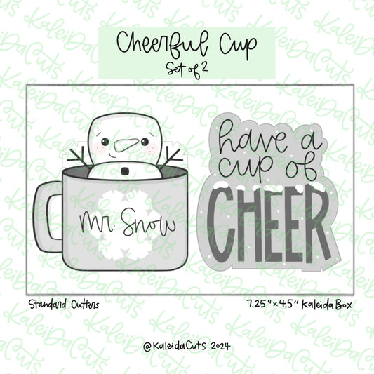 Cheerful Cup Cookie Cutter Set of 2