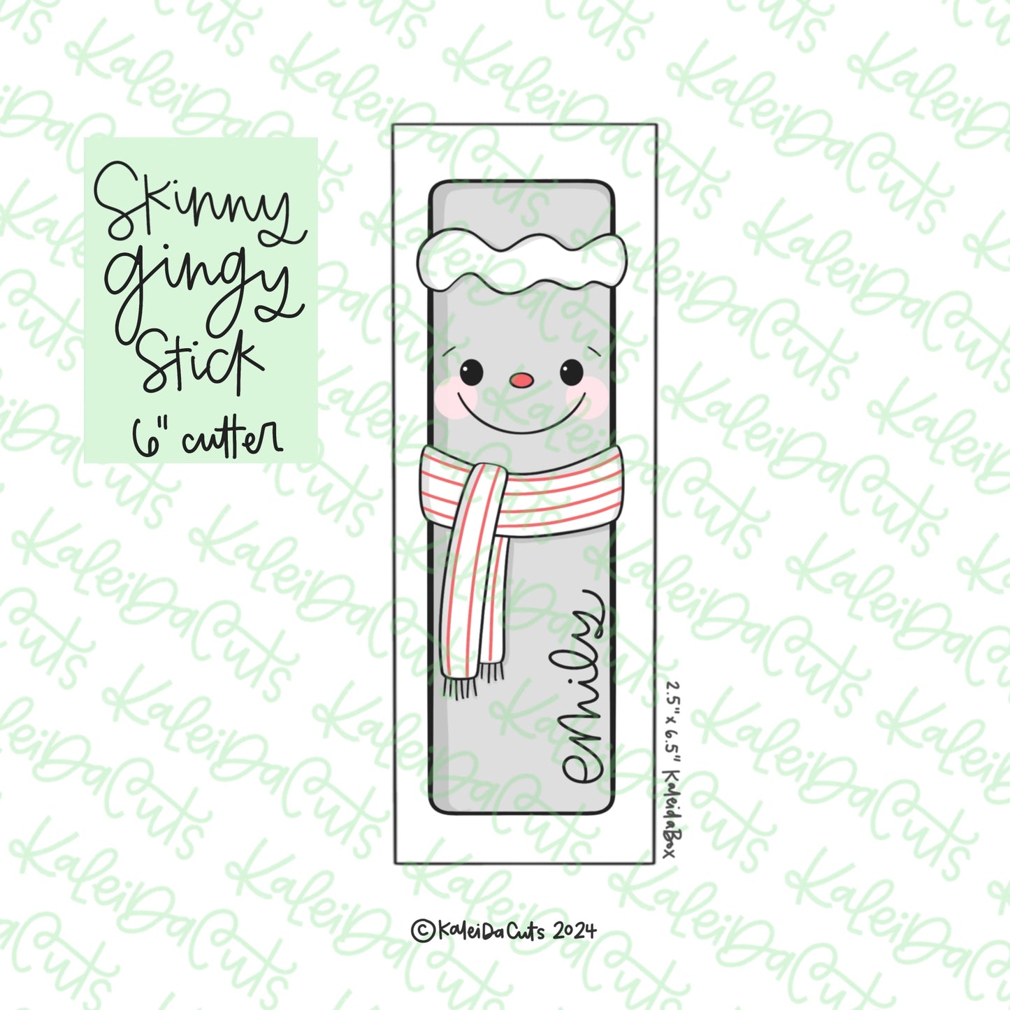 Skinny Gingy Stick Cookie Cutter KaleidaCuts
