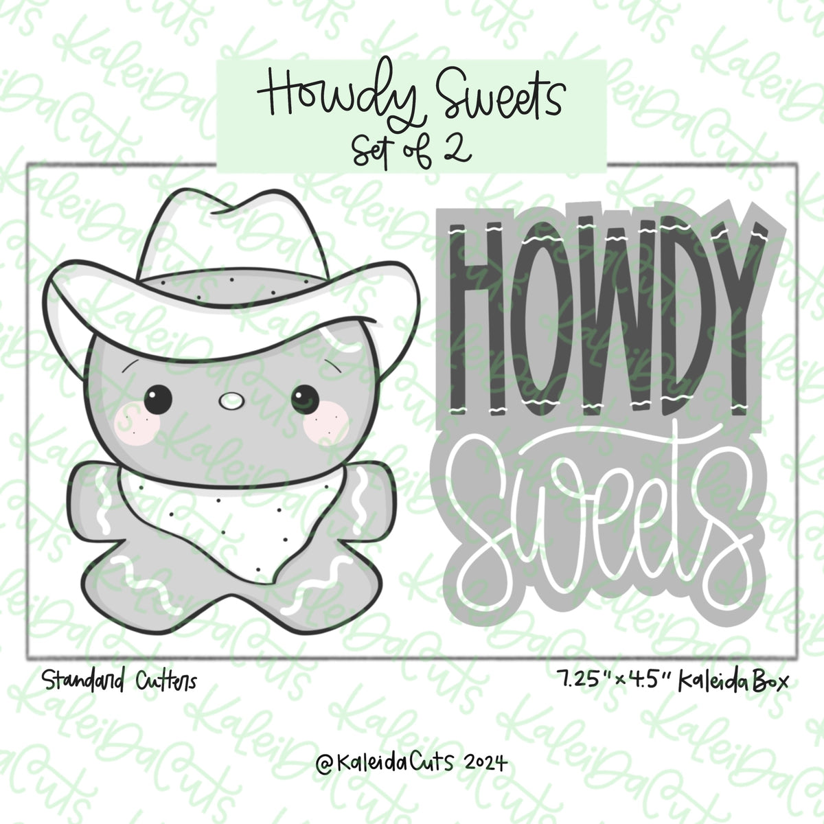 Howdy Sweets Howdy Sweets Cookie Cutter Set of 2 – KaleidaCuts