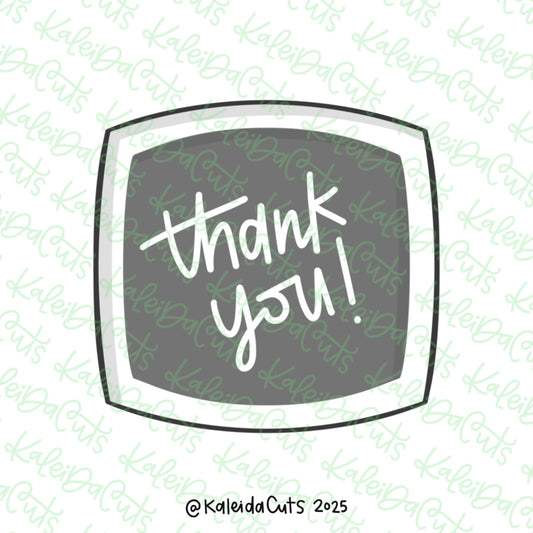 Squarish Chalkboard Cookie Cutter