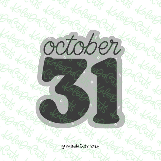 October 31 Cookie Cutter