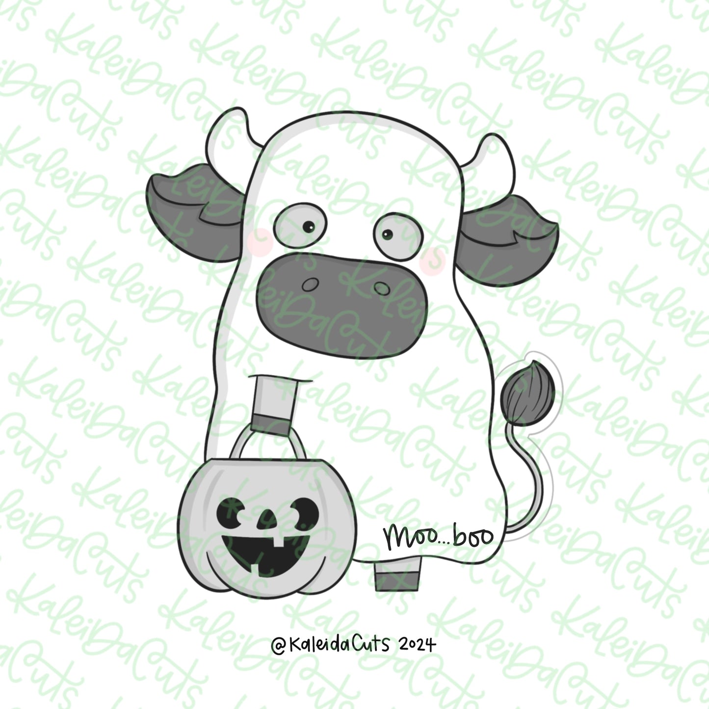 Cow Ghost Cookie Cutter