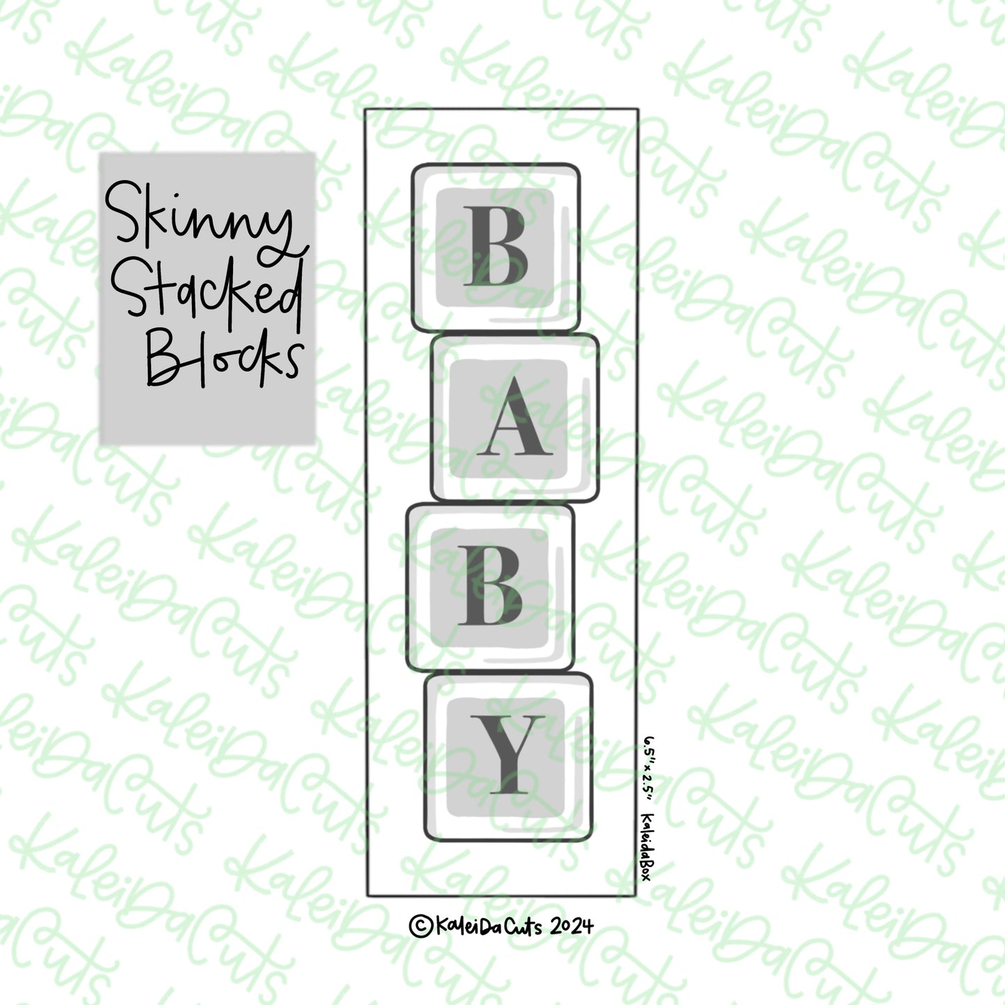 Skinny Blocks Cookie Cutter