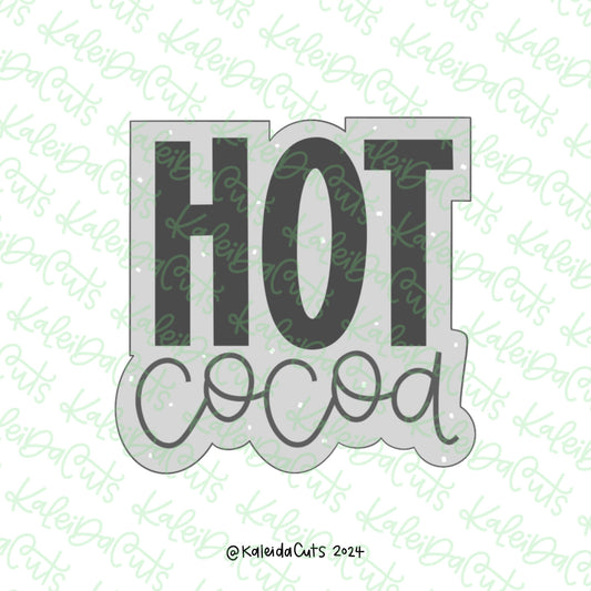 Chunky Hot Cocoa Cookie Cutter
