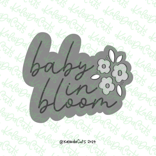 Baby in Bloom Plaque Cookie Cutter