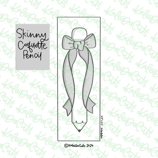 Skinny Bow Pencil Cookie Cutter