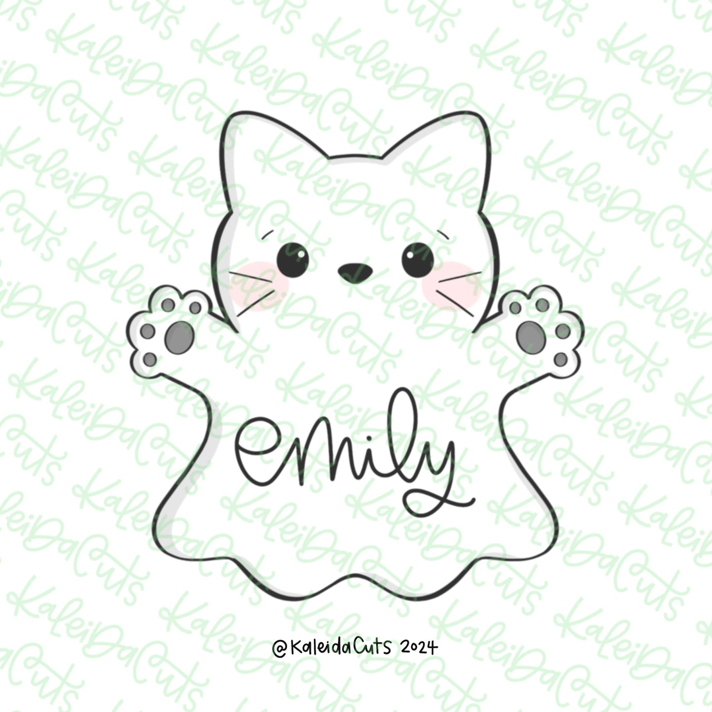 Cat Ghost Cookie Cutter