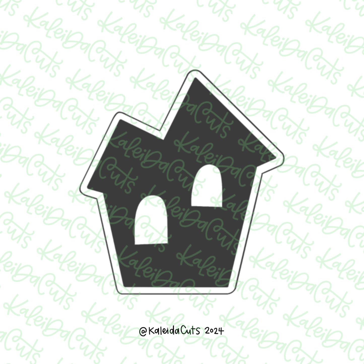 Spooky Home Silhouette Cookie Cutter