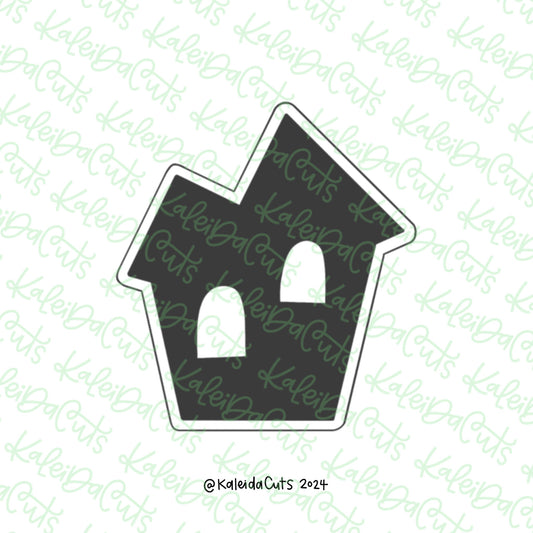 Spooky Home Silhouette Cookie Cutter