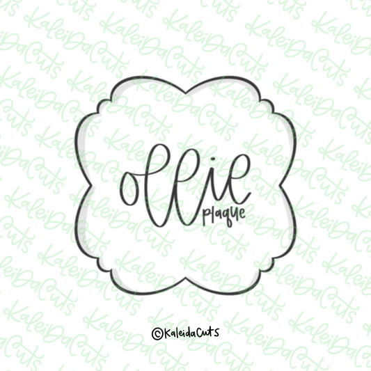 Ollie Plaque Cookie Cutter