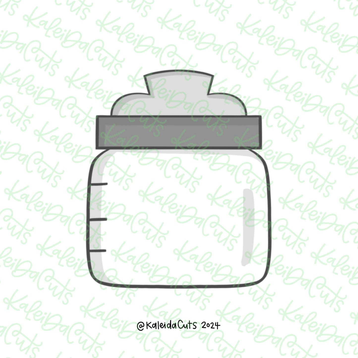 Square Baby Bottle Cookie Cutter