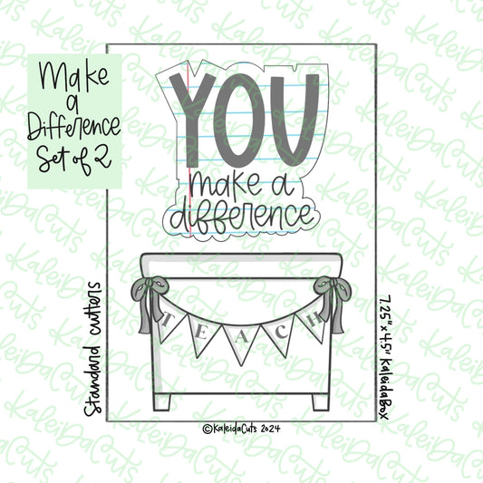 Make a Difference Cookie Cutter Set of 2