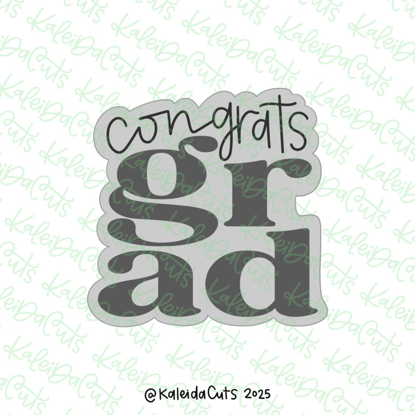Chunky Congrats Grad Cookie Cutter