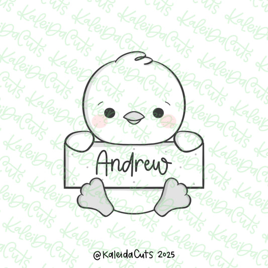 2025 Chick Plaque Cookie Cutter