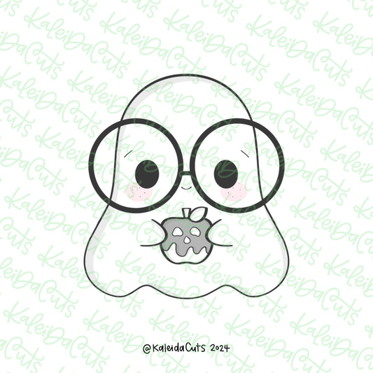 Thankful Nerdy Ghost Cookie Cutter