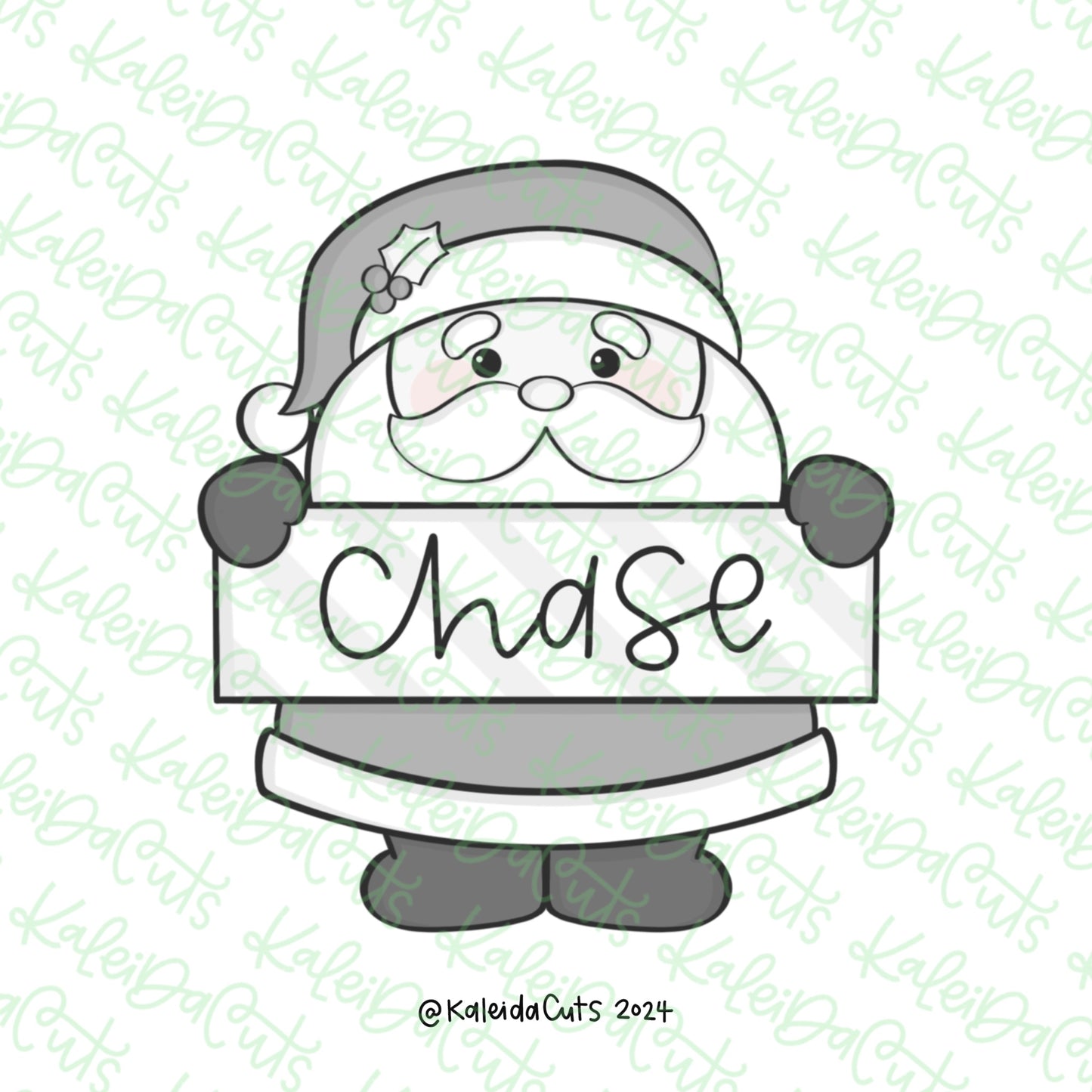 Jolly Santa Plaque Cookie Cutter