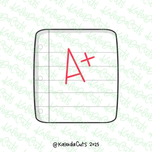 Squarish Notebook Paper Cookie Cutter