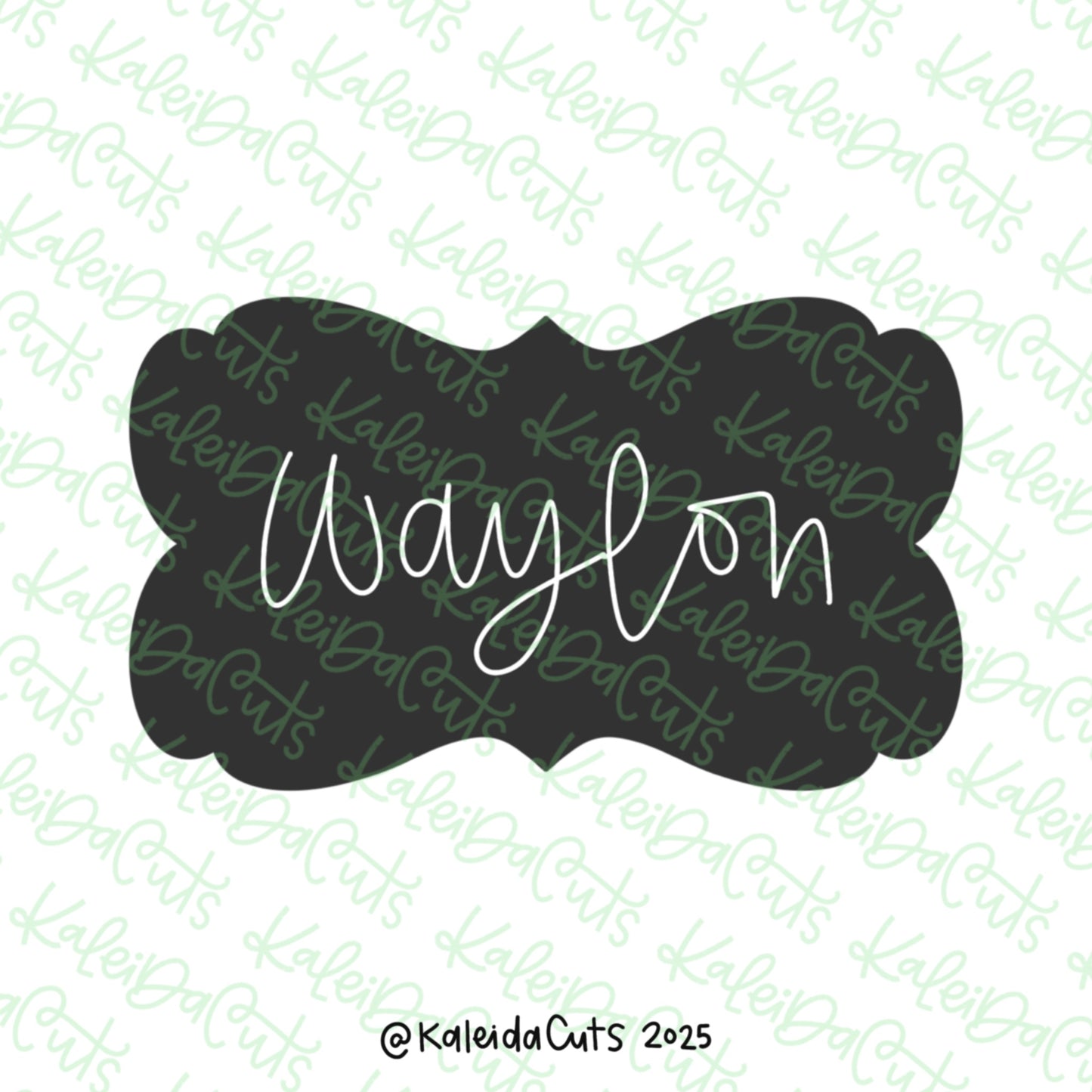 Waylon Plaque Cookie Cutter