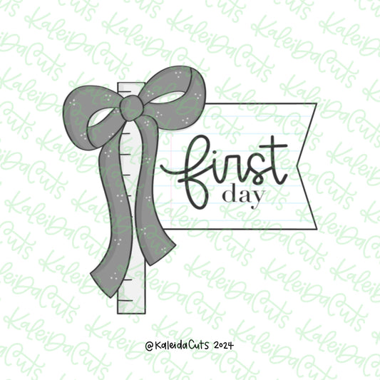 First Day Flag Cookie Cutter