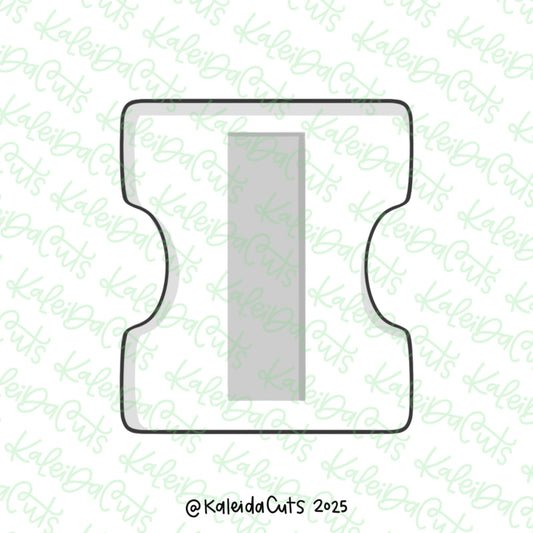 Squarish Pencil Sharpener Cookie Cutter