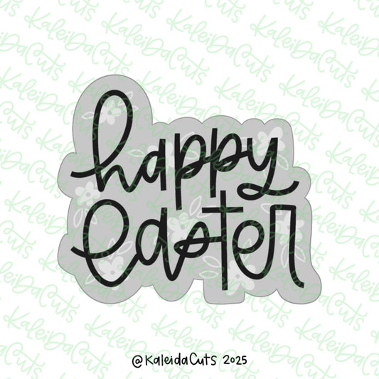 Happy Easter 2025 Cookie Cutter