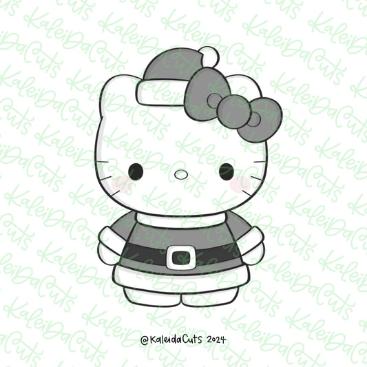 Holiday Kitty Santa Cookie Cutter