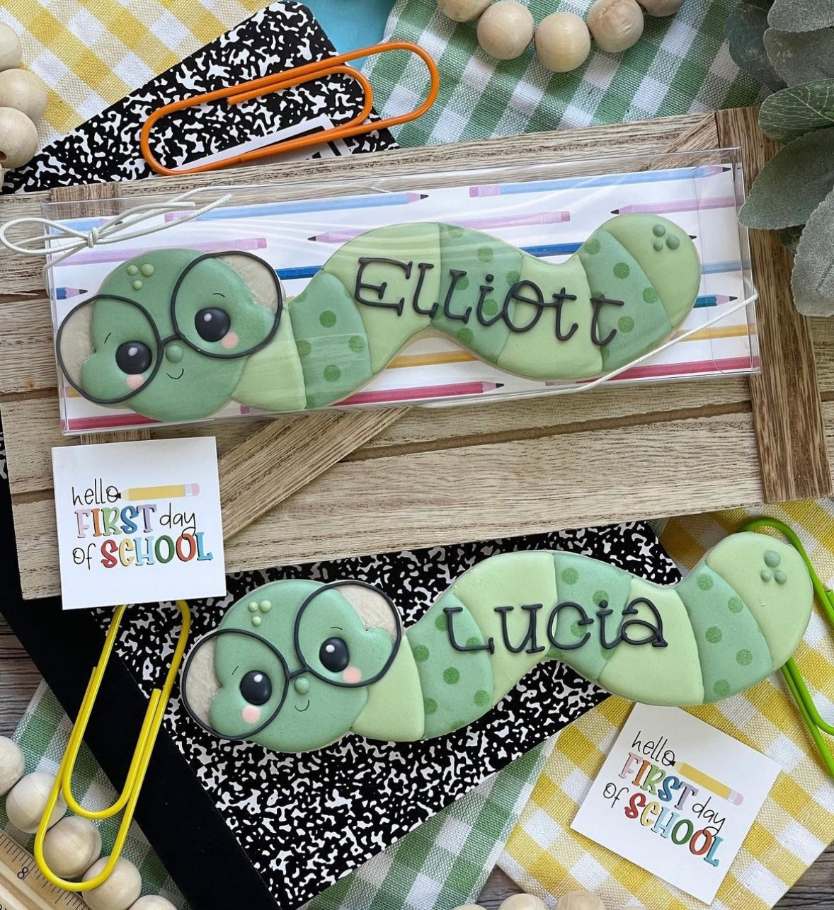 Skinny Book Worm Cookie Cutter