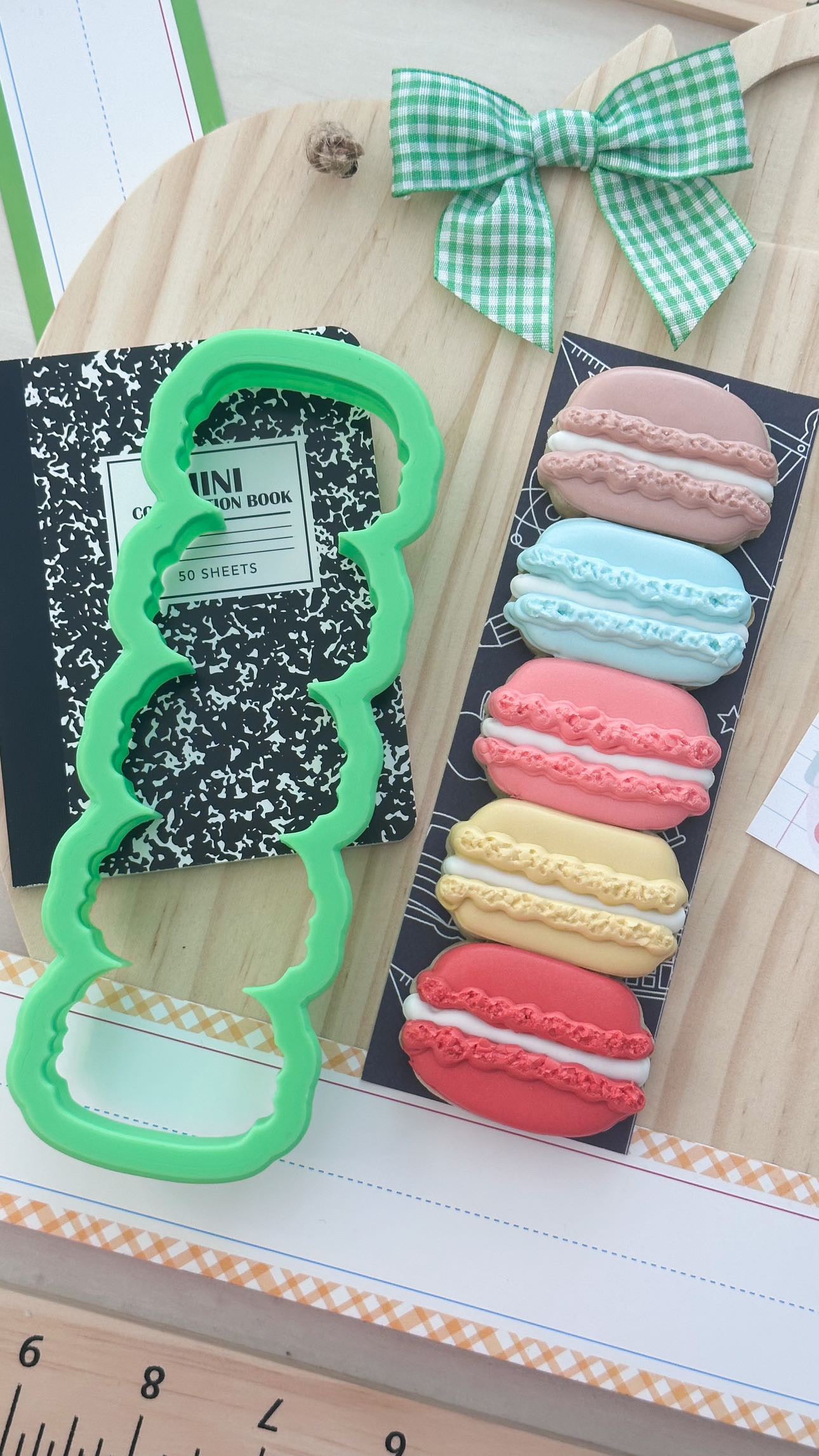 Skinny Macaron Stack Cookie Cutter