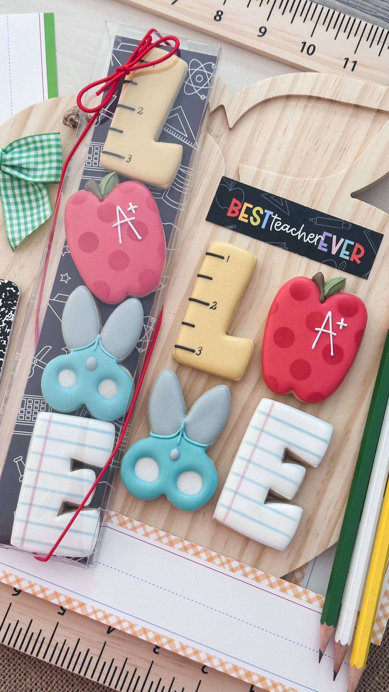2023 Teacher Love Set of 4 Cookie Cutters