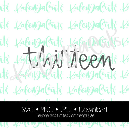 Thirteen Digital Download.
