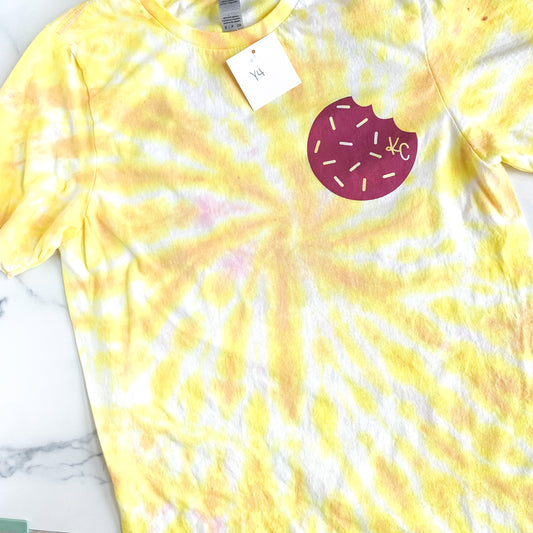 More Cookies Less Worries Tie-dye SMALL T-Shirt - Y4