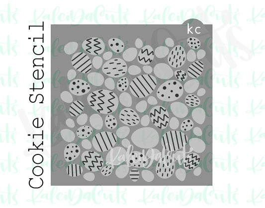 Easter Egg Pattern - 2 Part Stencil Pack