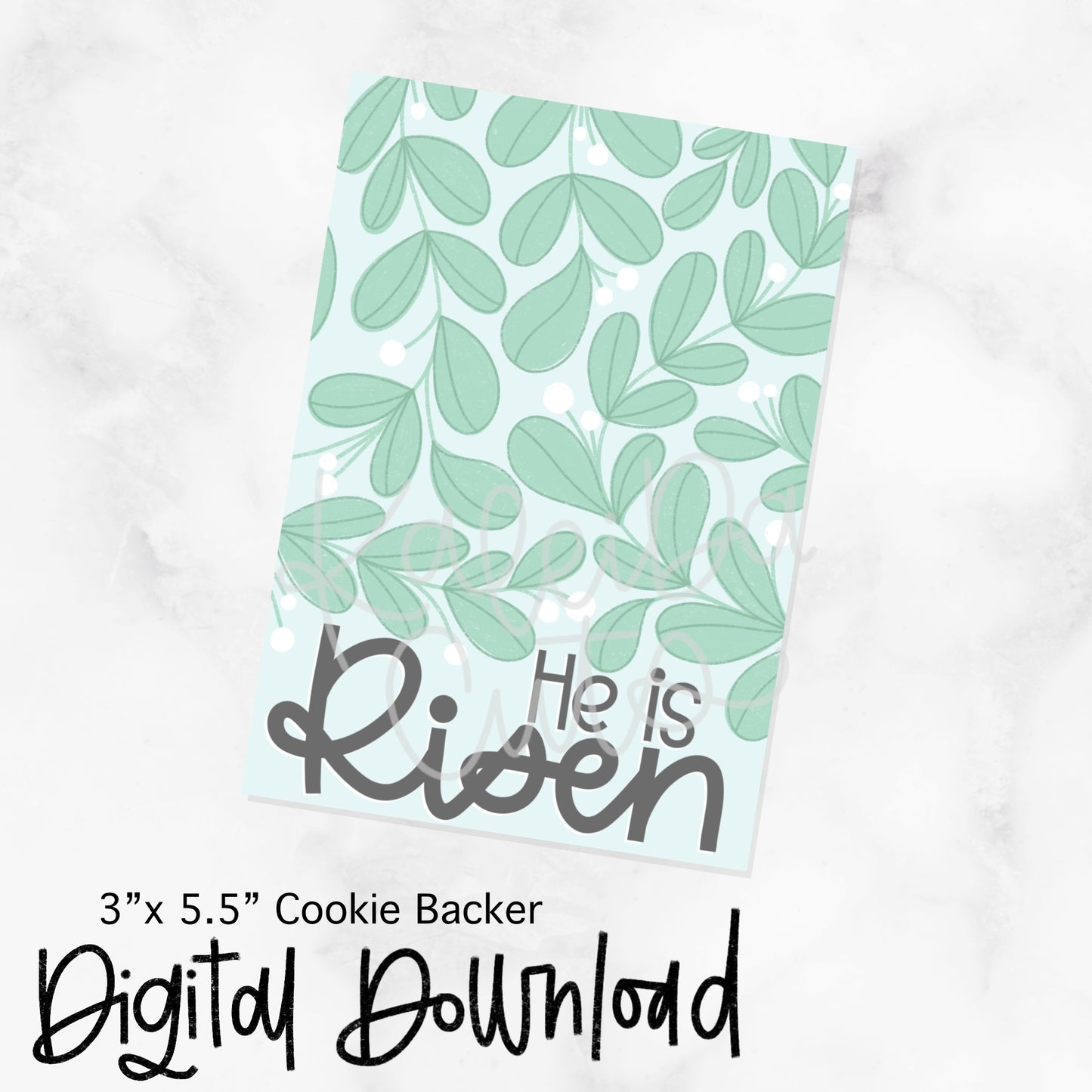 He is Risen Cookie Card - 3.5x5 - Digital Download